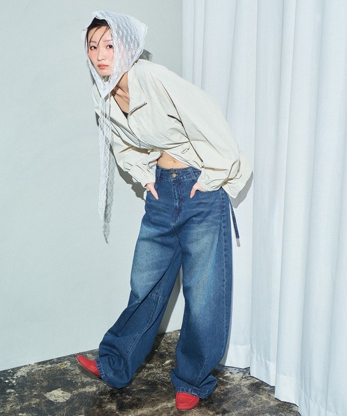 drawstring blouson / ドロストブルゾン（ナイロンジャケット