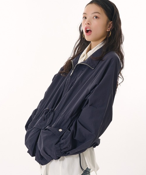 drawstring blouson / ドロストブルゾン（ナイロンジャケット