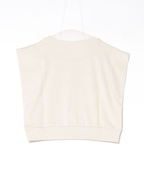 STYLEBLOCK(スタイルブロック)の「裏毛フレンチスリーブショートプルオーバー(Tシャツ/カットソー・レディース・チャコールグレー/ホワイト系その他/グレー/ブラック・M)」の5枚目の写真