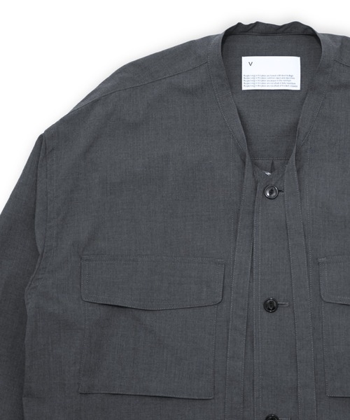 VOAAOV(ヴォアーブ)の「【VOAAOV】T/R TYPEWRITER Ribbon Shirt(シャツ/ブラウス・メンズ・チャコールグレー/グレー/ブラック/ベージュ・2/1)」の13枚目の写真