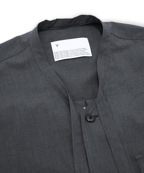 VOAAOV(ヴォアーブ)の「【VOAAOV】T/R TYPEWRITER Ribbon Shirt(シャツ/ブラウス・メンズ・チャコールグレー/グレー/ブラック/ベージュ・2/1)」の14枚目の写真