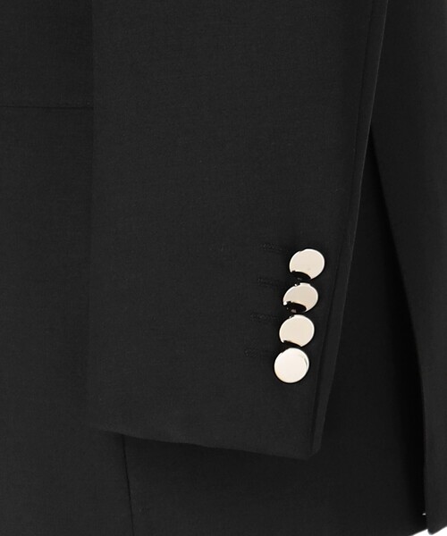 UNITED ARROWS（ユナイテッドアローズ）の「ウールモヘヤ 4ボタン ダブルブレストブレザー（テーラードジャケット・メンズ・ブラック・44/46/48/50/42/54）」の7枚目の写真