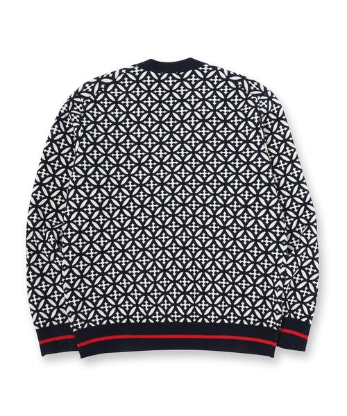 DRESSTERIOR(ドレステリア)の「オーバーラップサークル ジャカード ニットカーディガン(カーディガン/ボレロ・メンズ・ネイビー系・91/92/90/94)」の16枚目の写真