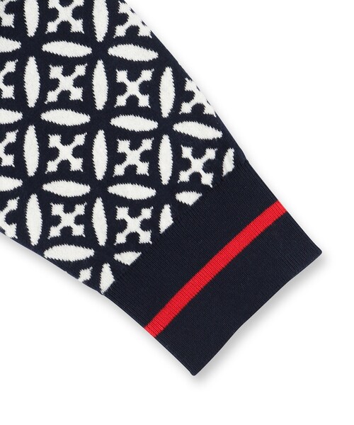 DRESSTERIOR(ドレステリア)の「オーバーラップサークル ジャカード ニットカーディガン(カーディガン/ボレロ・メンズ・ネイビー系・91/92/90/94)」の18枚目の写真