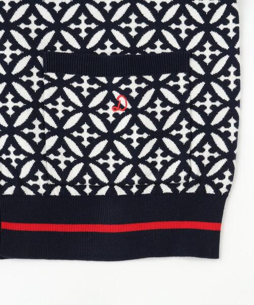 DRESSTERIOR(ドレステリア)の「オーバーラップサークル ジャカード ニットカーディガン(カーディガン/ボレロ・メンズ・ネイビー系・91/92/90/94)」の19枚目の写真