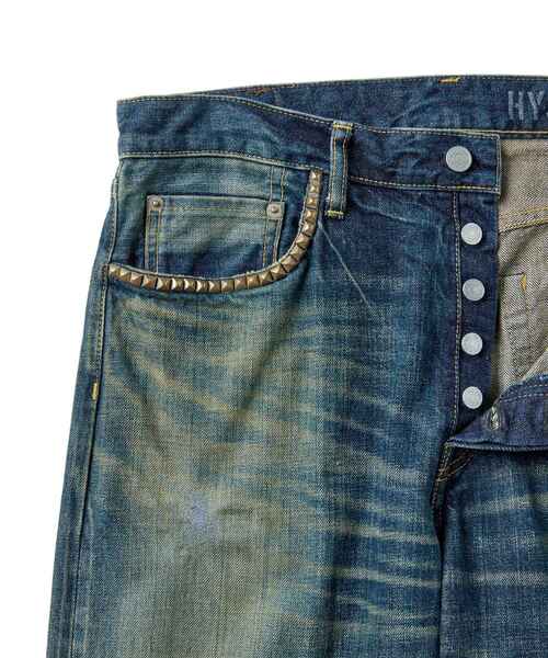 ヒステリックグラマー 30in　RW CLASH加工デニム SP加工スリムデニムパンツ|HYSTERIC GLAMOUR WOMEN | HYSTERIC