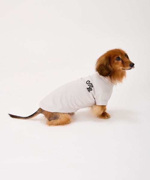 MANDARINE BROTHERS（マンダリンブラザーズ）の「パフィーロゴクールTシャツ/小型犬/M/MD/L（ペットウェア・レディース・ブルー系その他/コーラル/ライトグレー/アイボリー・M/MD/L）」の2枚目の写真