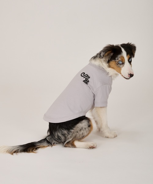 MANDARINE BROTHERS（マンダリンブラザーズ）の「パフィーロゴクールTシャツ/小型犬/M/MD/L（ペットウェア・レディース・ブルー系その他/コーラル/ライトグレー/アイボリー・M/MD/L）」の10枚目の写真