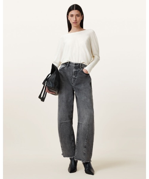 ALLSAINTS(オールセインツ)の「JULIEANA V NECK WRAP JUMPER | JULIEANA Vネック ラップ ニット・セーター(ニット/セーター・レディース・ホワイト・S/M/L/XS)」の4枚目の写真