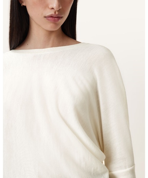 ALLSAINTS(オールセインツ)の「JULIEANA V NECK WRAP JUMPER | JULIEANA Vネック ラップ ニット・セーター(ニット/セーター・レディース・ホワイト・S/M/L/XS)」の5枚目の写真