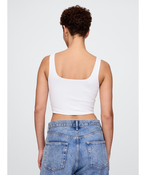 GAP(ギャップ)の「クローズニット ジャージー ブラキャミソール(タンクトップ・レディース・ホワイト/ブラック/ネイビー/ブラウン・L/S/M/XS/XXS/XL)」の6枚目の写真