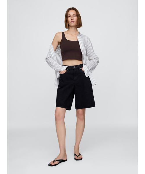 GAP(ギャップ)の「クローズニット ジャージー ブラキャミソール(タンクトップ・レディース・ホワイト/ブラック/ネイビー/ブラウン・L/S/M/XS/XXS/XL)」の8枚目の写真