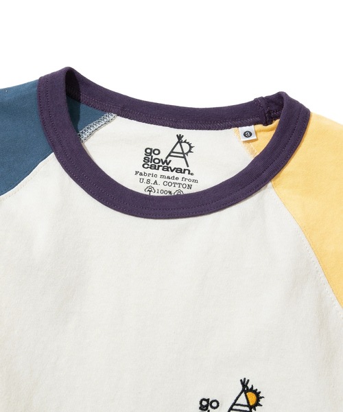 go slow caravan(ゴースローキャラバン)の「USA/C CRAZY 8分袖 BB TEE(Tシャツ/カットソー・メンズ・その他1/その他2・MEDIUM/LARGE/X-LARGE)」の3枚目の写真