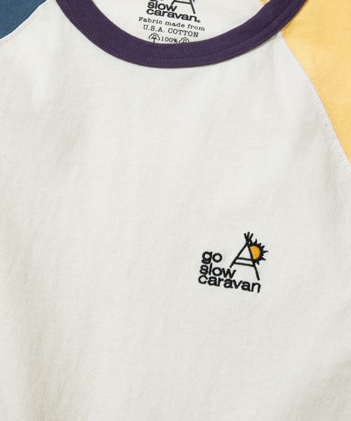 go slow caravan(ゴースローキャラバン)の「USA/C CRAZY 8分袖 BB TEE(Tシャツ/カットソー・メンズ・その他1/その他2・MEDIUM/LARGE/X-LARGE)」の4枚目の写真
