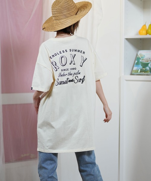 ROXY（ロキシー）の「ROXY/ロキシーTシャツワンピース RDR252032（ワンピース・レディース・オリーブ/ブラック/ナチュラル・L/M）」の2枚目の写真