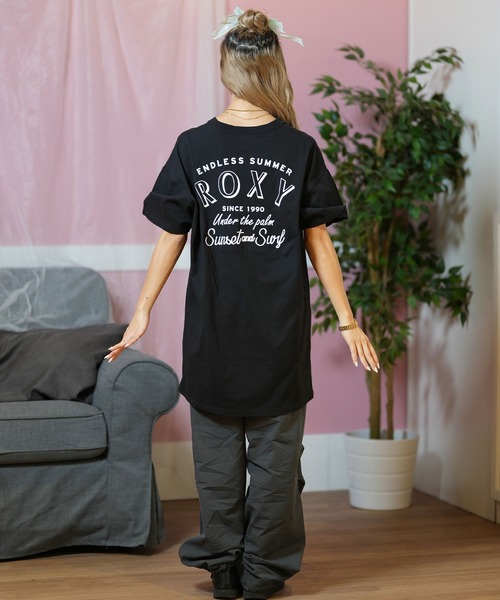 ROXY（ロキシー）の「ROXY/ロキシーTシャツワンピース RDR252032（ワンピース・レディース・オリーブ/ブラック/ナチュラル・L/M）」の5枚目の写真