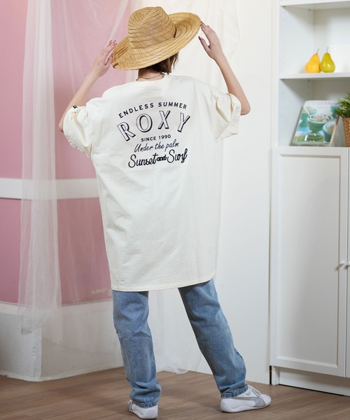 ROXY（ロキシー）の「ROXY/ロキシーTシャツワンピース RDR252032（ワンピース・レディース・オリーブ/ブラック/ナチュラル・L/M）」の8枚目の写真