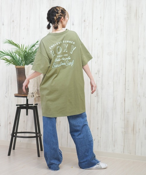 ROXY（ロキシー）の「ROXY/ロキシーTシャツワンピース RDR252032（ワンピース・レディース・オリーブ/ブラック/ナチュラル・L/M）」の10枚目の写真