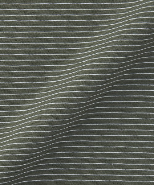 無印良品(ムジルシリョウヒン)の「紳士 天竺編みクルーネック半袖Tシャツ(ボーダー)(Tシャツ/カットソー・メンズ・ホワイト系/ブラック系/グレー系/ダークグリーン系/ブルー系/ブラウン系/グレー系1・S/M/L/XL)」の14枚目の写真