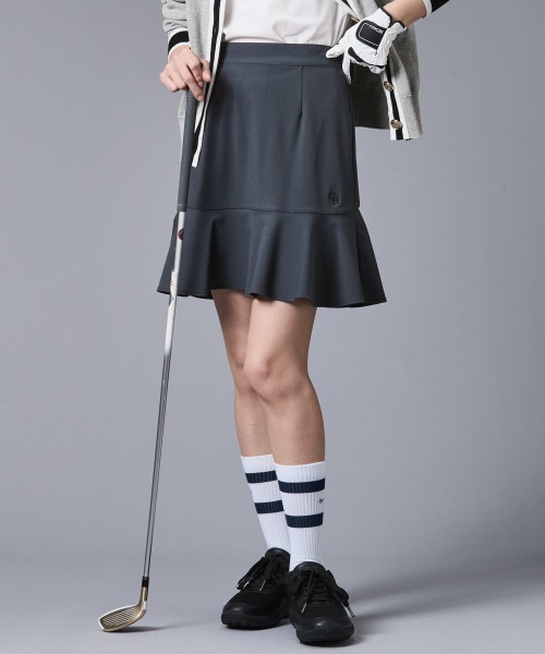 CHIC STYLE（シックスタイル）の「裾フレアスカート(アンダーパンツ付)＜大きいサイズ有＞シックスタイルゴルフ（スカート・レディース・ブラック/グレー・5L/4L/3L/LL/L/M）」の13枚目の写真