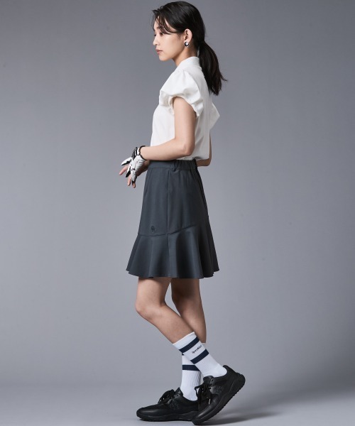 CHIC STYLE（シックスタイル）の「裾フレアスカート(アンダーパンツ付)＜大きいサイズ有＞シックスタイルゴルフ（スカート・レディース・ブラック/グレー・5L/4L/3L/LL/L/M）」の21枚目の写真
