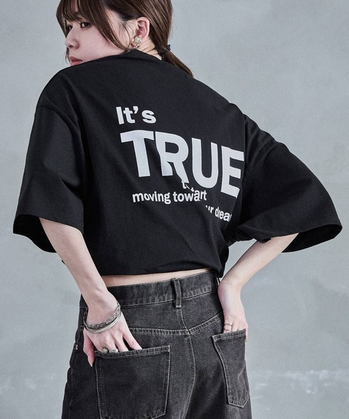 Fashion Letter(ファッションレター)の「ロゴプリントTee(Tシャツ/カットソー・レディース・ブラック/オフホワイト・M)」の8枚目の写真