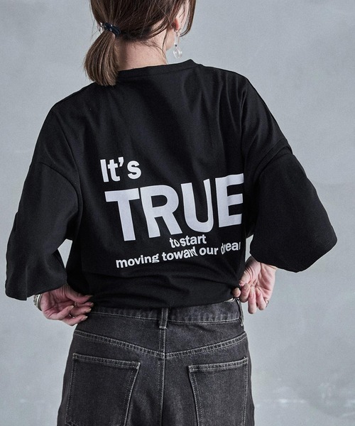 Fashion Letter(ファッションレター)の「ロゴプリントTee(Tシャツ/カットソー・レディース・ブラック/オフホワイト・M)」の12枚目の写真