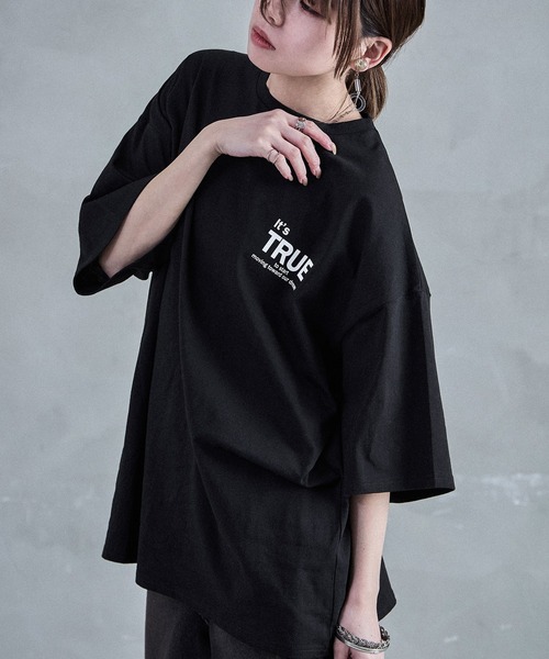 Fashion Letter(ファッションレター)の「ロゴプリントTee(Tシャツ/カットソー・レディース・ブラック/オフホワイト・M)」の14枚目の写真