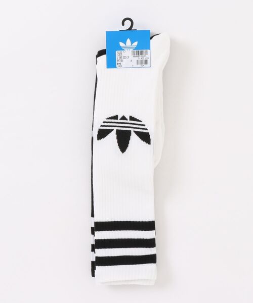 【adidas】U KNEE SOCK 2P WHT/BLK 国内発送 セール】ADIDAS ウェア アディダス U KNEE SOCK 2P ソックス