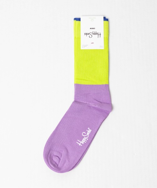 Happy Socks（ハッピーソックス）の「【RS】【HAPPY SOCKS】シンプルデザインソックス（ソックス/靴下・レディース・ライラック/ワインレッド・MEDIUM）」の2枚目の写真