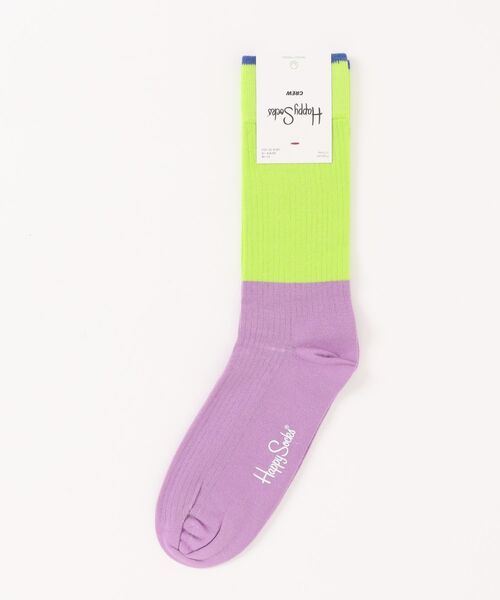Happy Socks（ハッピーソックス）の「【RS】【HAPPY SOCKS】シンプルデザインソックス（ソックス/靴下・レディース・ライラック/ワインレッド・MEDIUM）」の6枚目の写真