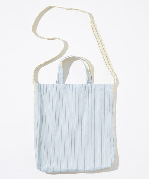 Firsthand（ファーストハンド）の「MA Firsthand/マ ファーストハンド STOCK FABRIC EMBROIDERY BAG / ストックファブリックエンブロイダリーバッグ / シャツ地2WAYトート（トートバッグ・レディース・ネイビー/イエロー/ブルー・FREE）」の21枚目の写真