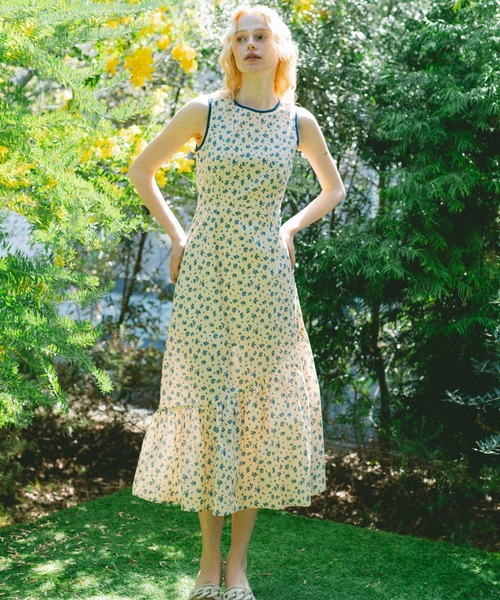 back cut onepiece／バックデザインノースリーブワンピース back cut onepiece／バックデザインノースリーブワンピース