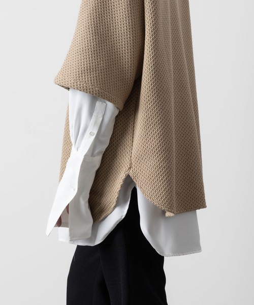 ato(アトウ)の「OVERSIZED HALF SLEEVE RUSSEL JERSEY(Tシャツ/カットソー・メンズ・ベージュ/ブラック・46/48)」の11枚目の写真