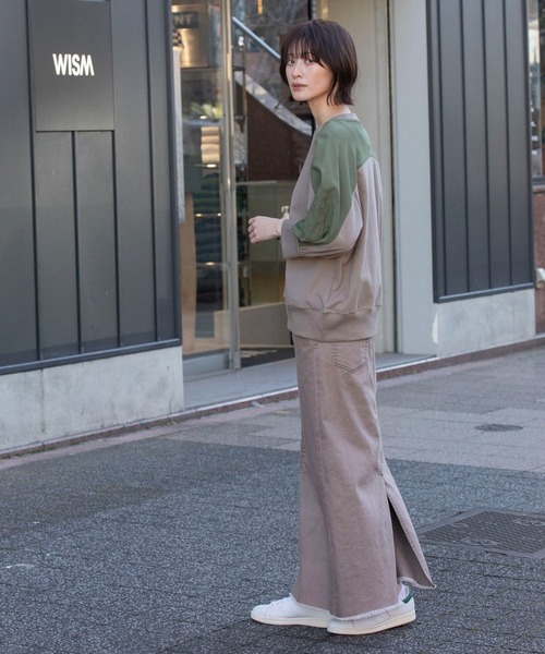 Munich(ミューニック)の「MA-1プルオーバー(Tシャツ/カットソー・レディース・カーキ/ホワイト/グレー・FREE)」の5枚目の写真