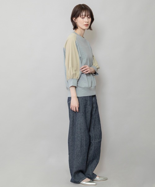 Munich(ミューニック)の「MA-1プルオーバー(Tシャツ/カットソー・レディース・カーキ/ホワイト/グレー・FREE)」の18枚目の写真