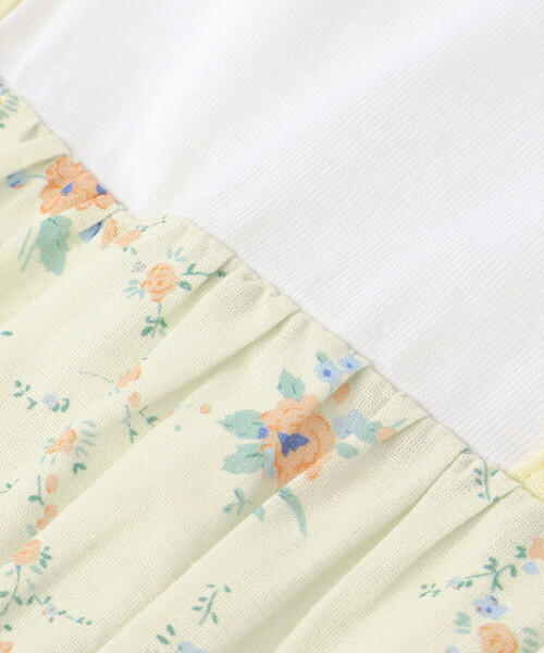 SLAP SLIP（スラップスリップ）の「【お揃い】【絵本コラボ-みつごようせいのおしゃれなドレスやさん-】お花かぎ編みワンピース(80~130cm)（ワンピース・キッズ・イエロー系その他/ブルー系その他・90cm/100cm/80ｃｍ/110cm/120cm/130cm）」の7枚目の写真