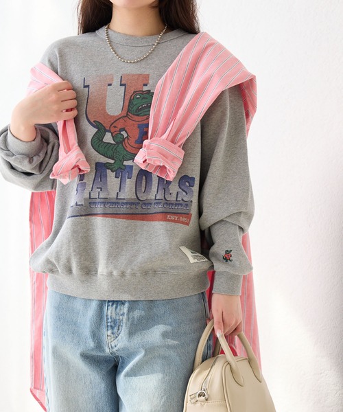 ROPE' PICNIC(ロペピクニック)の「【DISCUS ATHLETIC/ディスカスアスレチック】カレッジスウェット(スウェット・レディース・グレー系その他/チャコールグレー/グレー/ターコイズブルー・38)」の2枚目の写真