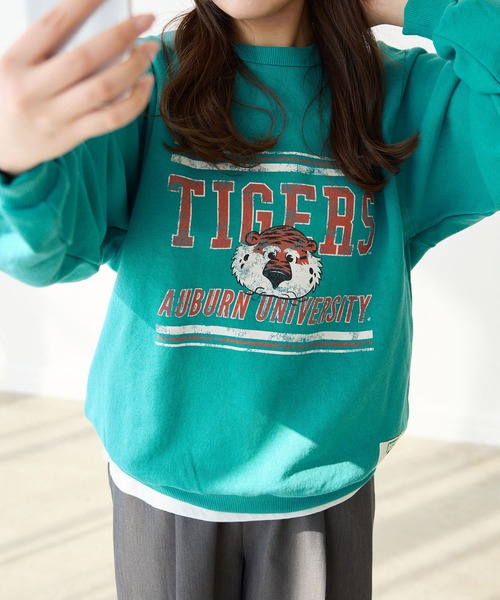 ROPE' PICNIC(ロペピクニック)の「【DISCUS ATHLETIC/ディスカスアスレチック】カレッジスウェット(スウェット・レディース・グレー系その他/チャコールグレー/グレー/ターコイズブルー・38)」の4枚目の写真