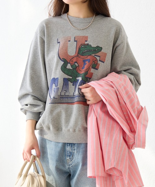 ROPE' PICNIC(ロペピクニック)の「【DISCUS ATHLETIC/ディスカスアスレチック】カレッジスウェット(スウェット・レディース・グレー系その他/チャコールグレー/グレー/ターコイズブルー・38)」の22枚目の写真