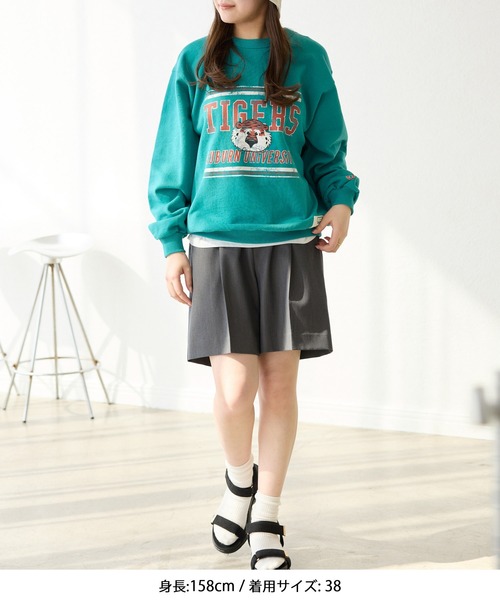 ROPE' PICNIC(ロペピクニック)の「【DISCUS ATHLETIC/ディスカスアスレチック】カレッジスウェット(スウェット・レディース・グレー系その他/チャコールグレー/グレー/ターコイズブルー・38)」の8枚目の写真