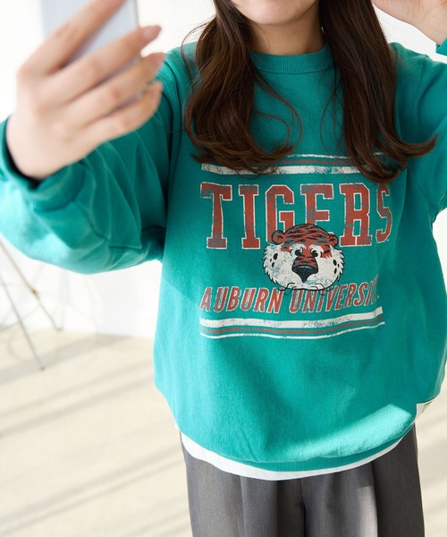 ROPE' PICNIC(ロペピクニック)の「【DISCUS ATHLETIC/ディスカスアスレチック】カレッジスウェット(スウェット・レディース・グレー系その他/チャコールグレー/グレー/ターコイズブルー・38)」の11枚目の写真