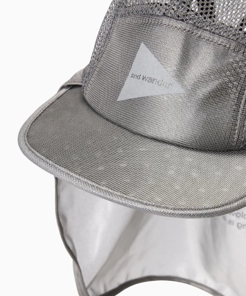 and wander/アンドワンダー silver mesh cap シルバーメッシュ