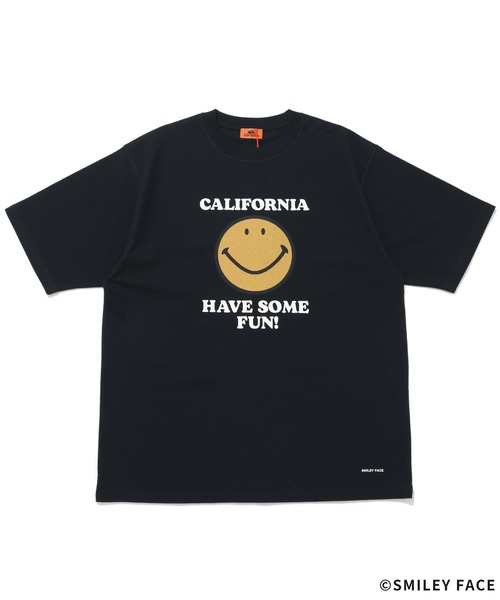 KRIFF MAYER（クリフメイヤー）の「【綿100％】スマイリー半袖T(CAL)（Tシャツ/カットソー・メンズ・ナチュラル/ネイビー/ブラック・MEDIUM/LARGE/X-LARGE）」の5枚目の写真