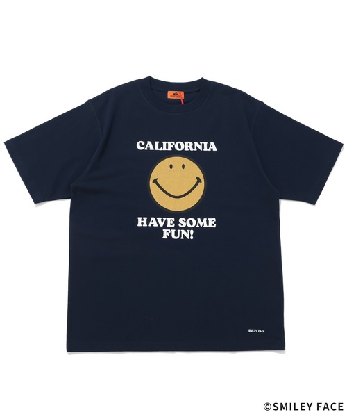 KRIFF MAYER（クリフメイヤー）の「【綿100％】スマイリー半袖T(CAL)（Tシャツ/カットソー・メンズ・ナチュラル/ネイビー/ブラック・MEDIUM/LARGE/X-LARGE）」の6枚目の写真