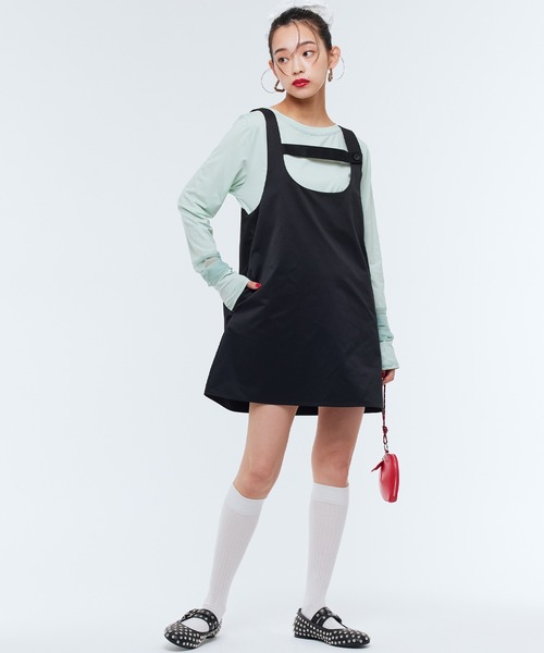 Narcissus(ナルシス)の「トレンチミニワンピース(ワンピース・レディース・ベージュ/ブラック・FREE)」の5枚目の写真