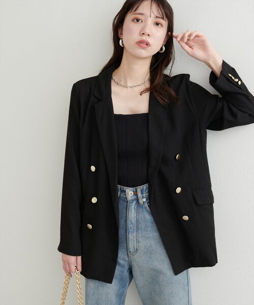 natural couture(ナチュラルクチュール)の「麻調合繊ほんのりシアージャケット(その他アウター・レディース・ブラック/オフホワイト/ベージュ・FREE)」の11枚目の写真