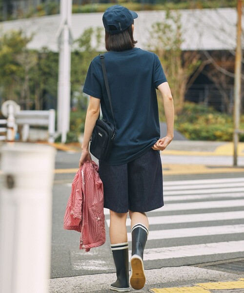 AIGLE（エーグル）の「UVカット ワンポイントロゴ 半袖Tシャツ（Tシャツ/カットソー・メンズ・ホワイト/ブラウン/イエロー/ダークブルー・L/XL/S/M）」の6枚目の写真