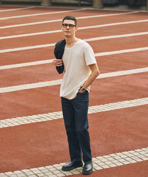 AIGLE（エーグル）の「UVカット ワンポイントロゴ 半袖Tシャツ（Tシャツ/カットソー・メンズ・ホワイト/ブラウン/イエロー/ダークブルー・L/XL/S/M）」の10枚目の写真