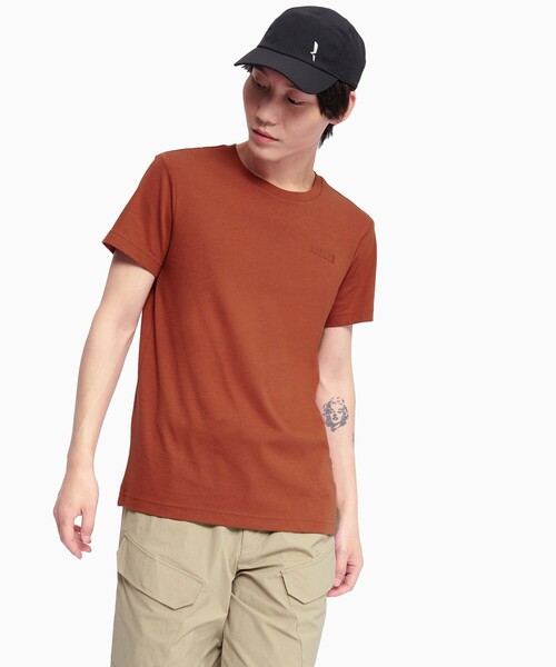 AIGLE（エーグル）の「UVカット ワンポイントロゴ 半袖Tシャツ（Tシャツ/カットソー・メンズ・ホワイト/ブラウン/イエロー/ダークブルー・L/XL/S/M）」の15枚目の写真